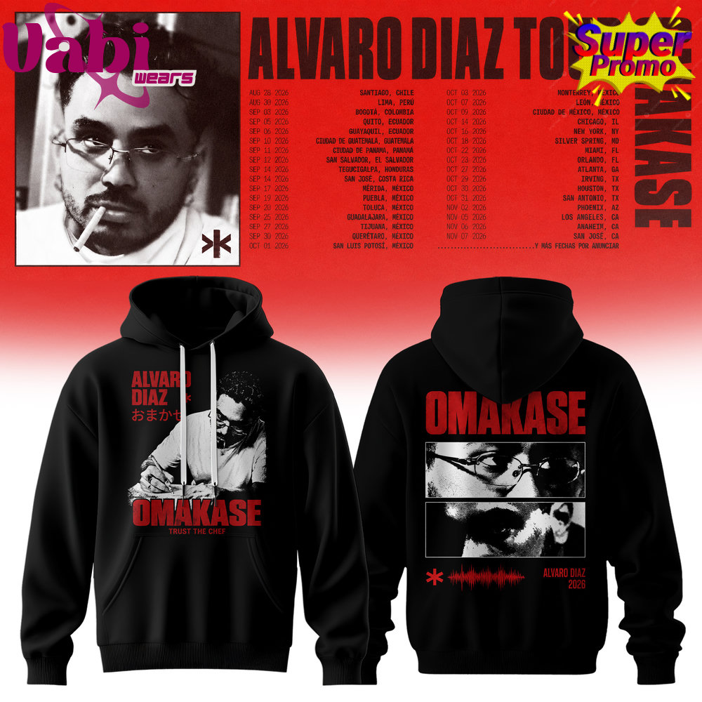 Álvaro Díaz Omakase 2026 Tour Hoodie Álvaro Díaz Omakase 2026 Tour Hoodie