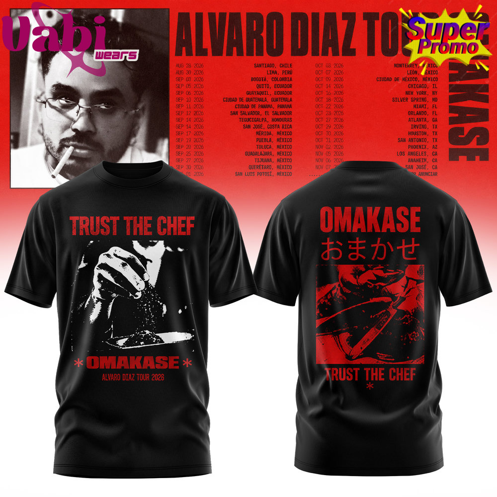 Álvaro Díaz Omakase 2026 Tour T-Shirt Special Edition Álvaro Díaz Omakase 2026 Tour T-Shirt Special Edition