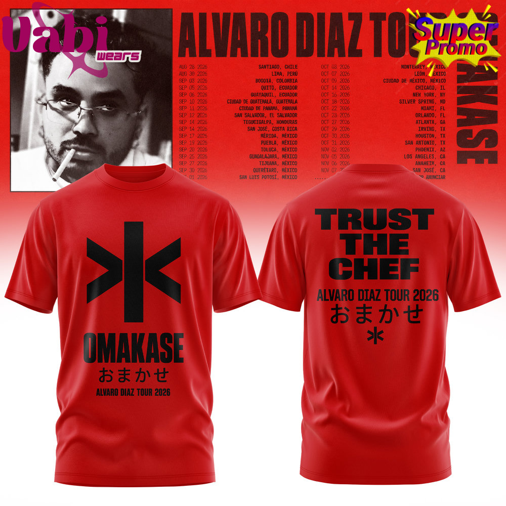Álvaro Díaz Omakase 2026 Tour T-Shirt Special Edition Álvaro Díaz Omakase 2026 Tour T-Shirt Special Edition