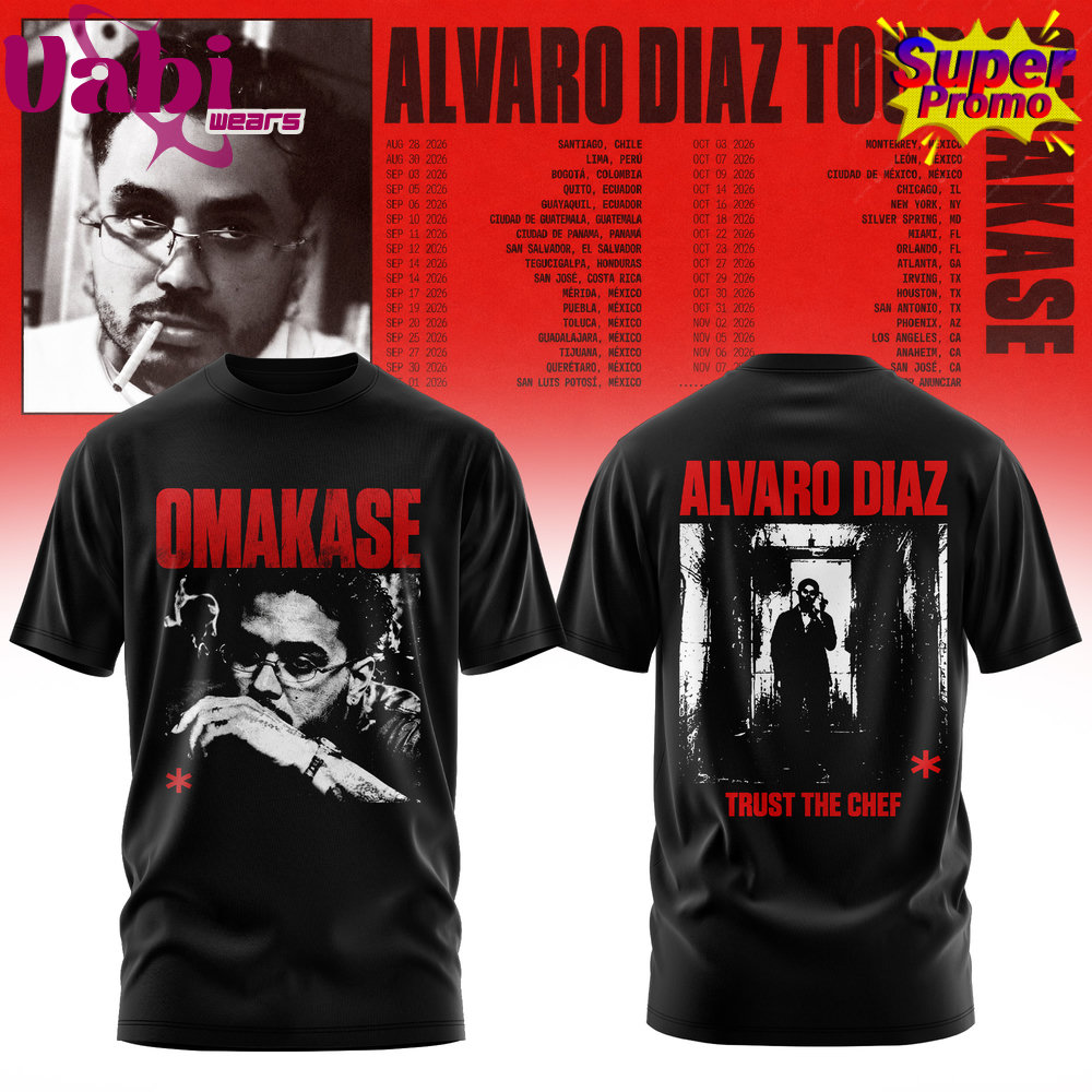 Álvaro Díaz Omakase 2026 Tour T-Shirt Special Edition Álvaro Díaz Omakase 2026 Tour T-Shirt Special Edition