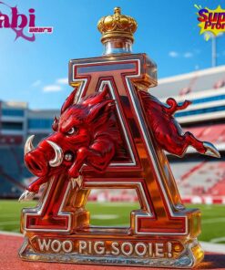 Arkansas Razorbacks Woo Pig Sooie Limited Edition Whiskey Bottle 1