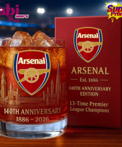 Arsenal 140th Years Anniversary Whiskey Glass 1.jpg