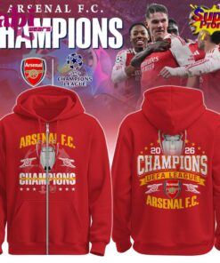 Arsenal Special UEFA Champions of Europe 2026 Limited Edition Zip Hoodie