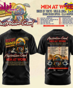 Australian Crawl – Red Hot Summer Tour 2026 3D T-Shirt Australian Crawl – Red Hot Summer Tour 2026 3D T-Shirt