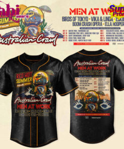 Australian Crawl – Red Hot Summer Tour 2026 Baseball Jersey Australian Crawl – Red Hot Summer Tour 2026 Baseball Jersey