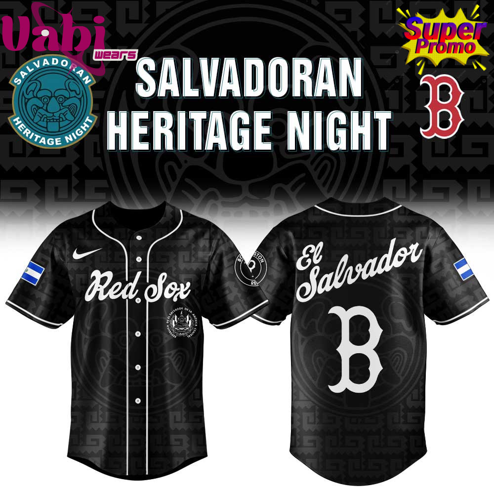 Boston Red Sox El Salvadoran Heritage Night Limited Baseball Jersey Boston Red Sox El Salvadoran Heritage Night Limited Baseball Jersey