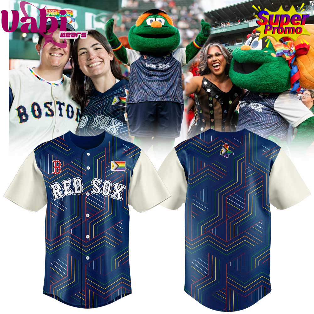 Boston Red Sox Happy Pride Night Baseball Jersey Boston Red Sox Happy Pride Night Baseball Jersey