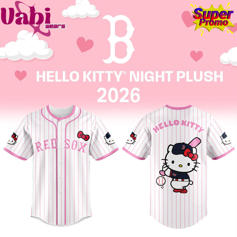 Boston Red Sox Hello Kitty Night 2026 Plus Baseball Jersey Boston Red Sox Hello Kitty Night 2026 Plus Baseball Jersey