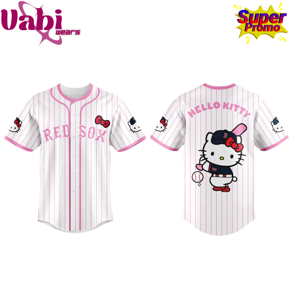 Boston Red Sox Hello Kitty Night 2026 Plus Baseball Jersey Boston Red Sox Hello Kitty Night 2026 Plus Baseball Jersey
