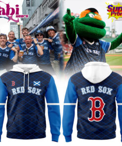 Boston Red Sox Scottish Celebration 2026 Seamless Diamond Pattern Hoodie & Sweater