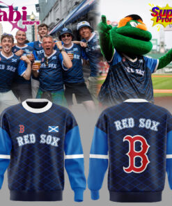 Boston Red Sox Scottish Celebration 2026 Seamless Diamond Pattern Hoodie & Sweater