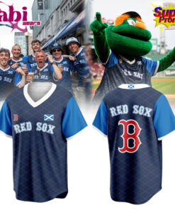 Boston Red Sox Scottish Celebration 2026 Seamless Diamond Pattern Baseball Jersey