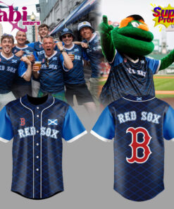 Boston Red Sox Scottish Celebration 2026 Seamless Diamond Pattern Baseball Jersey