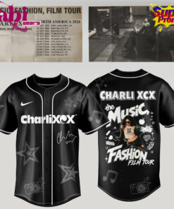 Charli XCX Music, Fashion, Film Tour 2026 Black Jersey Edition Charli XCX Music, Fashion, Film Tour 2026 Black Jersey Edition