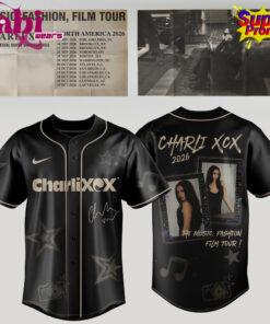 Charli XCX Music, Fashion, Film Tour 2026 Black Jersey Edition 1 Charli XCX Music Fashion Film Tour 2026 Black Jersey Edition 2.jpg