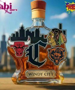 Chicago Team's Limited Edition City Whiskey Bottle 3 Chicago Teams Limited Edition City Whiskey Bottle 3