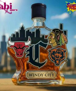 Chicago Team's Limited Edition City Whiskey Bottle 2 Chicago Teams Limited Edition City Whiskey Bottle 4