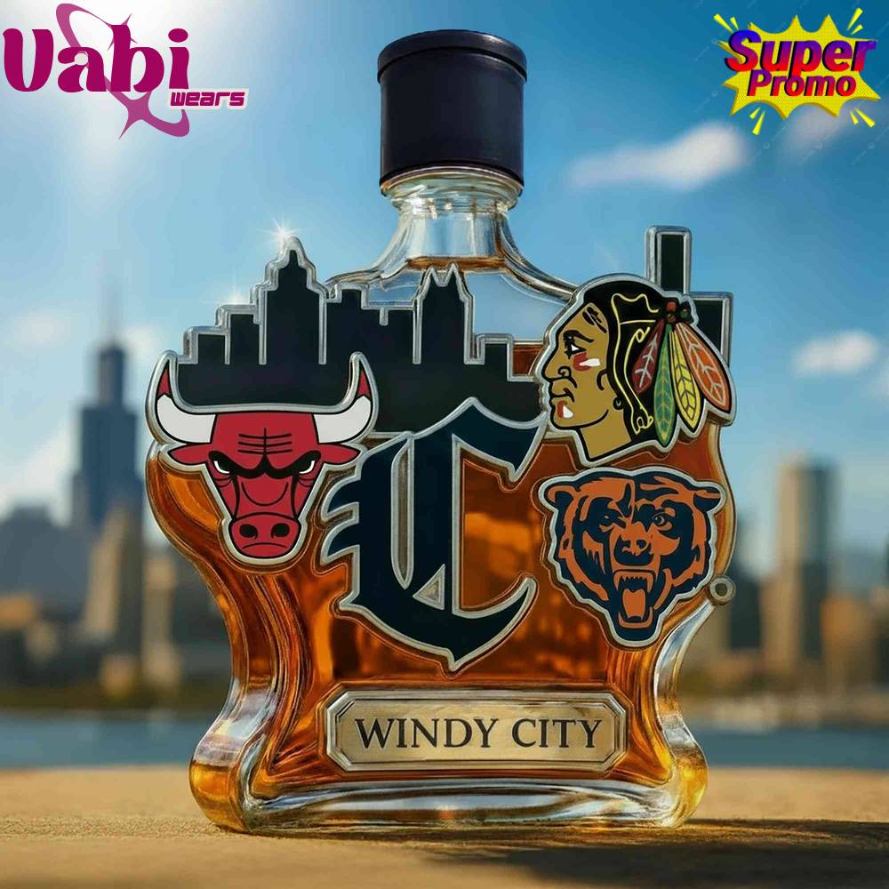Chicago Team's Limited Edition City Whiskey Bottle Chicago Team's Limited Edition City Whiskey Bottle