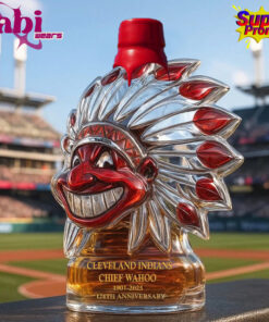 Cleveland Indians Chief Wahoo 124th Anniversary Whiskey Bottle 3 Cleveland Indians Chief Wahoo 124th Anniversary Whiskey Bottle 4.jpg