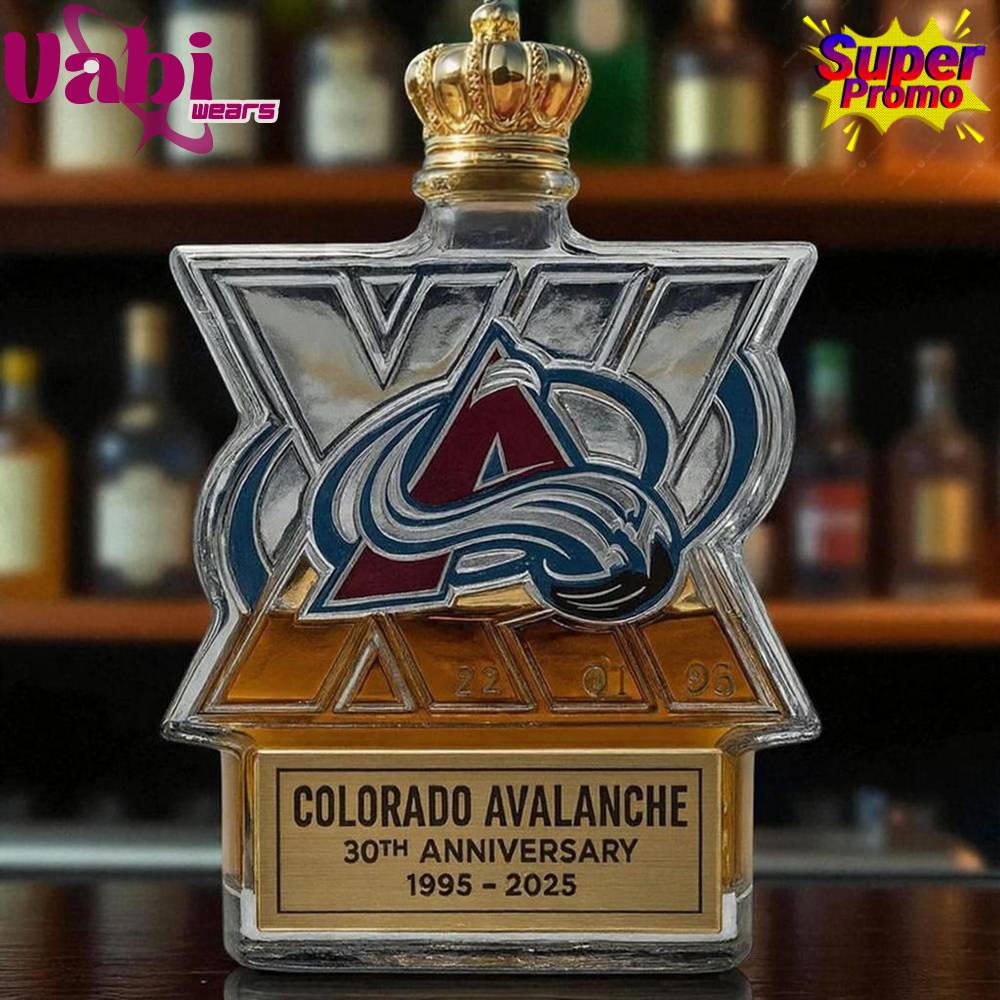 Colorado Avalanche 30th Anniversary Limited Edition Whiskey Bottle Colorado Avalanche 30th Anniversary Limited Edition Whiskey Bottle