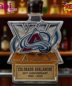 Colorado Avalanche 30th Anniversary Limited Edition Whiskey Bottle 1 Colorado Avalanche 30th Anniversary Limited Edition Whiskey Bottle 2
