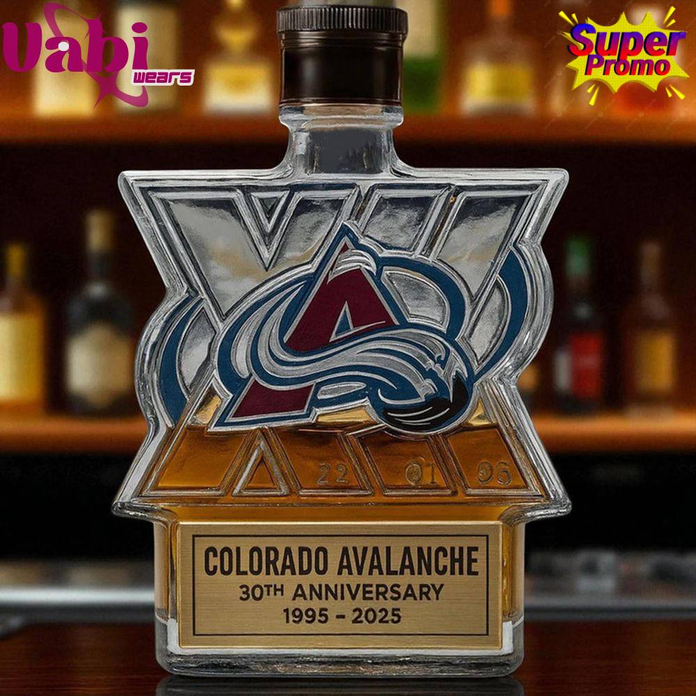 Colorado Avalanche 30th Anniversary Limited Edition Whiskey Bottle Colorado Avalanche 30th Anniversary Limited Edition Whiskey Bottle