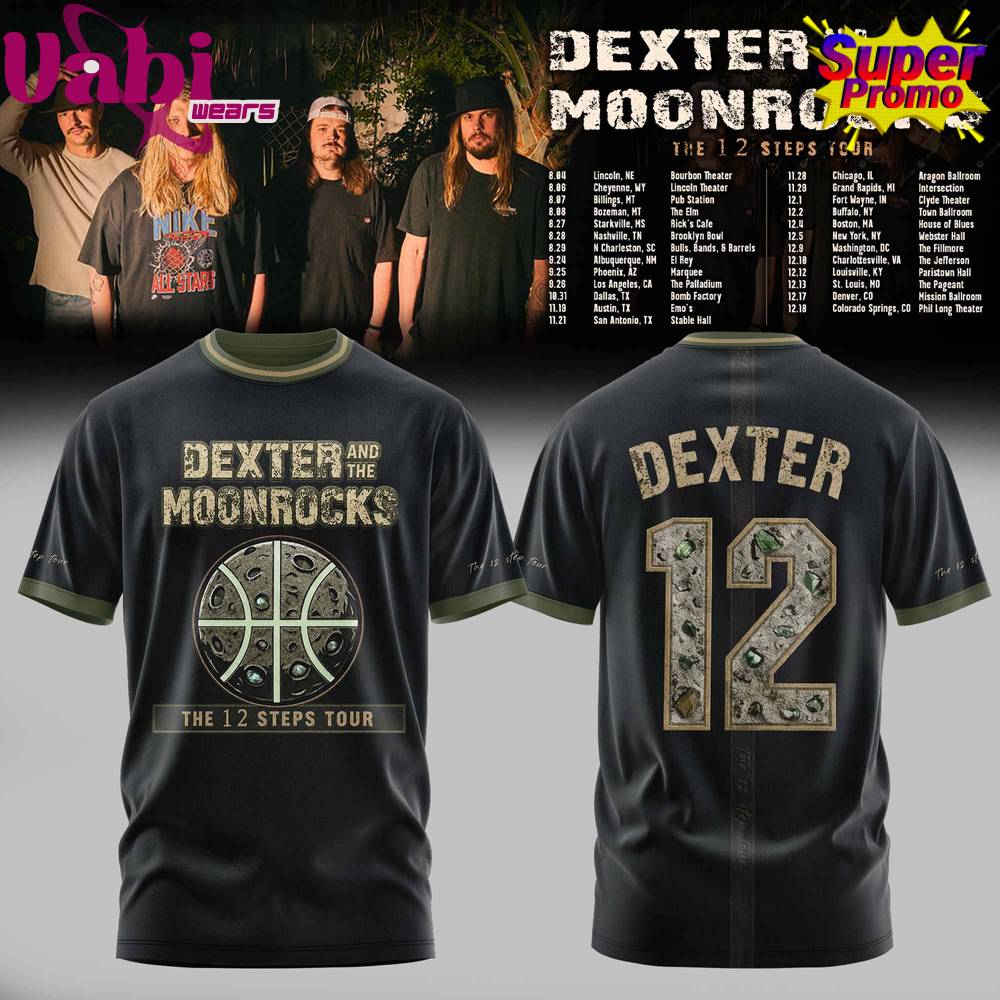 DEXTER & THE MOONROCK – THE 12 STEP TOUR 2026 Hoodie Jersey 4 DEXTER & THE MOONROCK – THE 12 STEP TOUR 2026 Hoodie Jersey 4