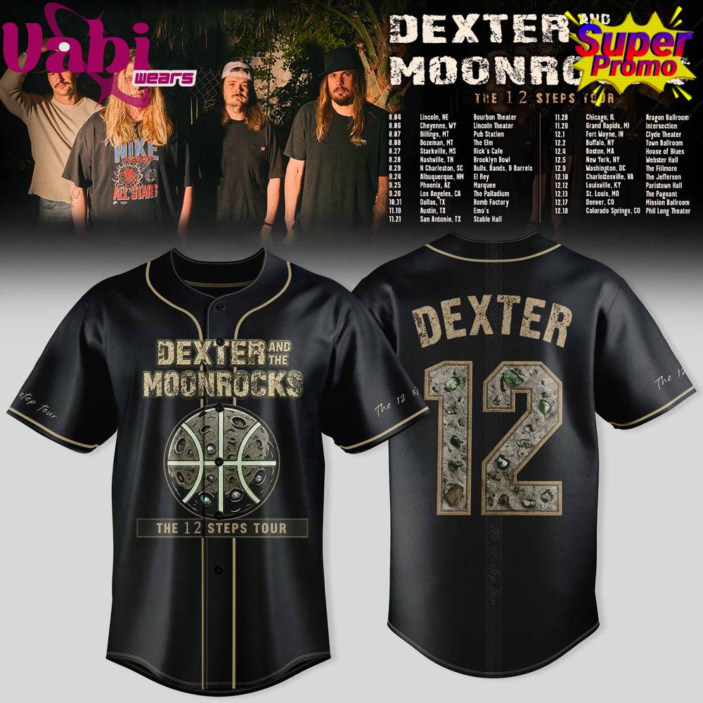 DEXTER & THE MOONROCK – THE 12 STEP TOUR 2026 Jersey DEXTER & THE MOONROCK – THE 12 STEP TOUR 2026 Jersey