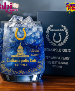 Indianapolis Colts 72nd Anniversary Whiskey Glass