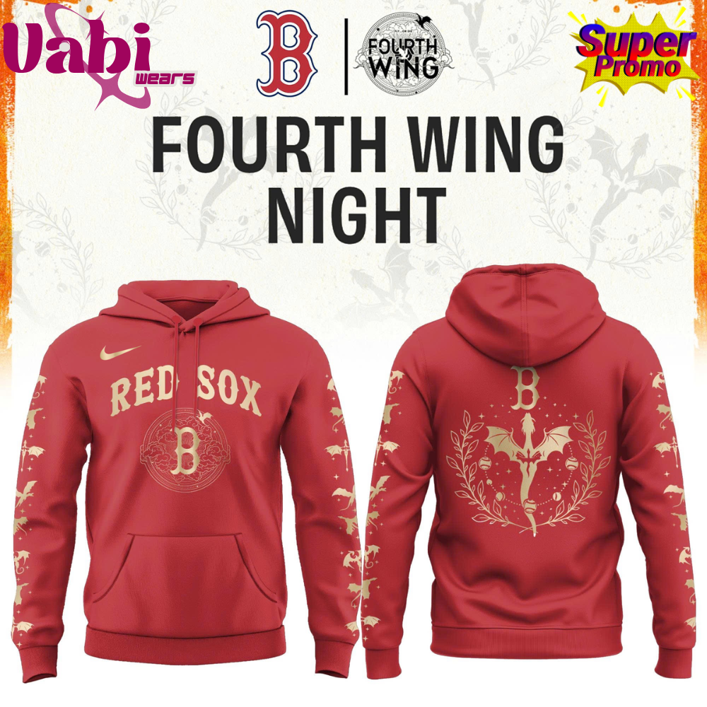 Boston Red Sox Fourth Wings Night 2026 Limited Hoodie Boston Red Sox Fourth Wings Night 2026 Limited Hoodie