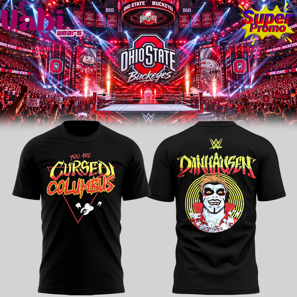 Danhausen “You Are Cursed!” Limited Edition W.W.E Monday Night RAW At Schottenstein Center 3D Shirt Danhausen “You Are Cursed!” Limited Edition W.W.E Monday Night RAW At Schottenstein Center 3D Shirt