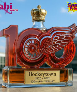Detroit Red Wings “Hockeytown” 100th Anniversary Whiskey Bottle