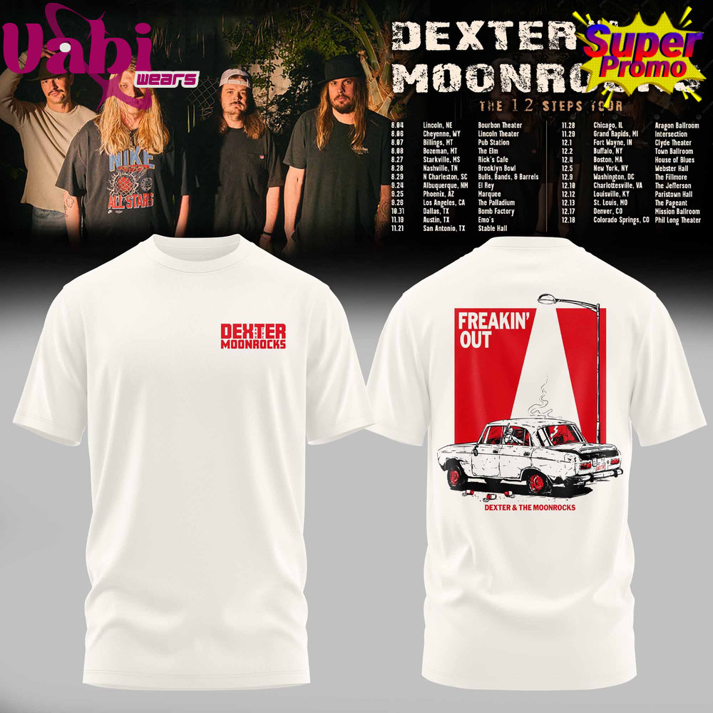 Dexter & The Moonrock The 12 Step Tour 2026 Hoodie Jersey White Version Dexter & The Moonrock The 12 Step Tour 2026 Hoodie Jersey White Version