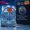 Edmonton Oilers 54th ANNIVERSARY Whiskey Glass