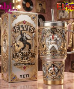 Elvis Presley 91st Anniversary 2026 Limited Edition YETI Tumbler