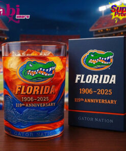 Florida Gators 119th Anniversary Whiskey Glass