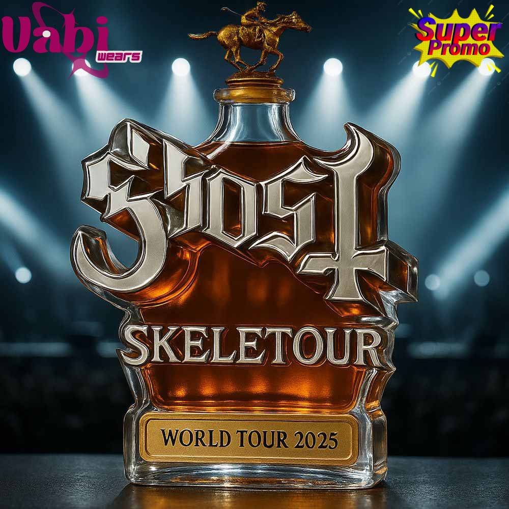 Ghost Band Skeletour World Tour 2025 Limited Edition Whiskey Bottle Ghost Band Skeletour World Tour 2025 Limited Edition Whiskey Bottle