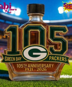 Green Bay Packers 105th Anniversary Limited Edition Whiskey Bottle 4 Green Bay Packers 105th Anniversary Limited Edition Whiskey Bottle 5