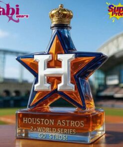 Houston Astros Baseball Champions Star Go Stros Whiskey Bottle 1