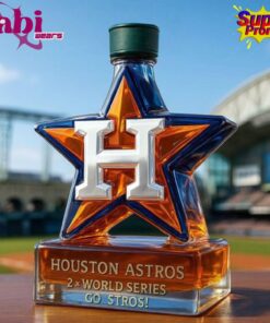 Houston Astros Baseball Champions Star "Go Stros!" Whiskey Bottle 3 Houston Astros Baseball Champions Star Go Stros Whiskey Bottle 4