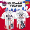 Independence Day 2026 – The USA 250 Anniversary Baseball Jersey