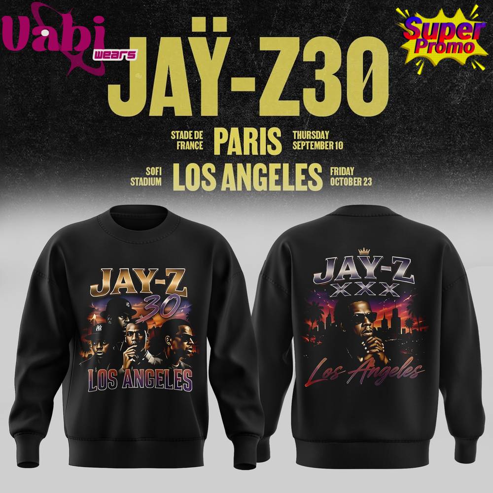 JAŸ-Z 30 Show Los Angeles 2026 Edition Sweatshirt JAŸ-Z 30 Show Los Angeles 2026 Edition Sweatshirt