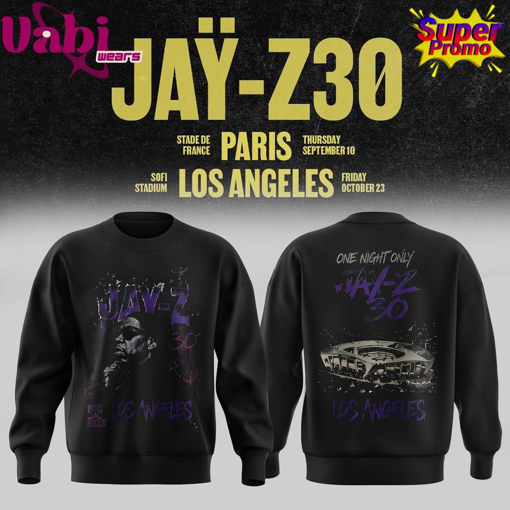 JAŸ-Z 30 Show Los Angeles 2026 Edition Sweatshirt JAŸ-Z 30 Show Los Angeles 2026 Edition Sweatshirt
