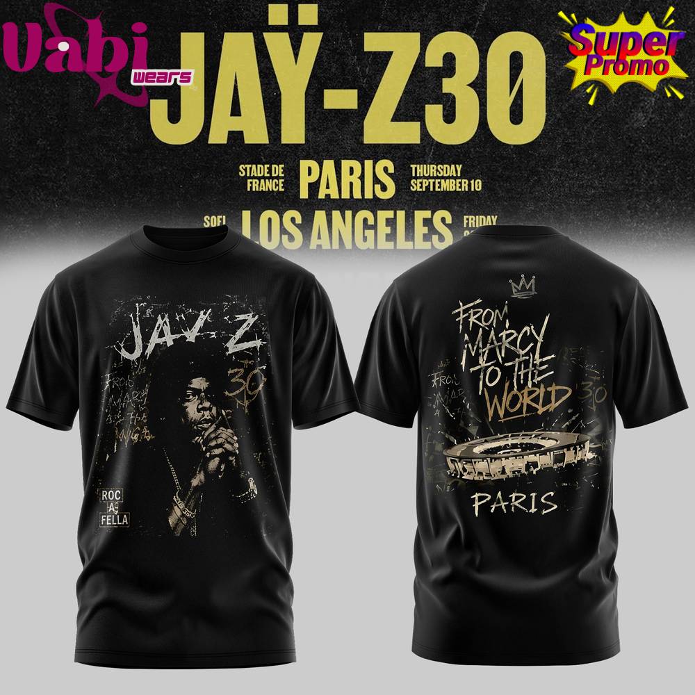 JAŸ-Z 30 Show Paris 2026 Edition Tee JAŸ-Z 30 Show Paris 2026 Edition Tee