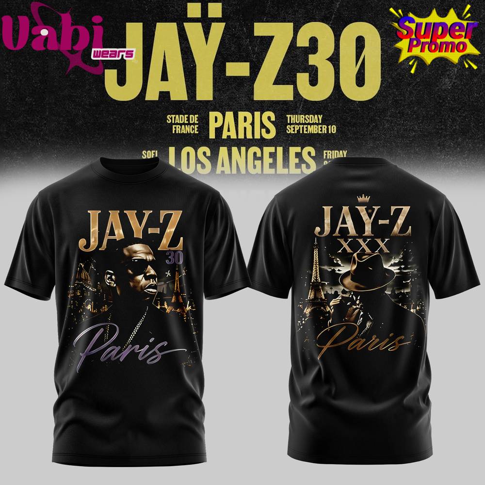 JAŸ-Z 30 Show Paris 2026 Edition Tee JAŸ-Z 30 Show Paris 2026 Edition Tee