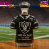 Las Vegas Raiders 65th Anniversary Jersey Design Whiskey Bottle