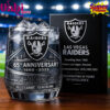 Las Vegas Raiders 65th Anniversary Whiskey Glass