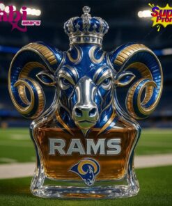 Los Angeles Rams Limited Edition Whiskey Bottle
