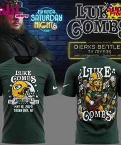 Luke Combs x Green Bay Packers – My Kinda Saturday Night Tour 2026 T-Shirt