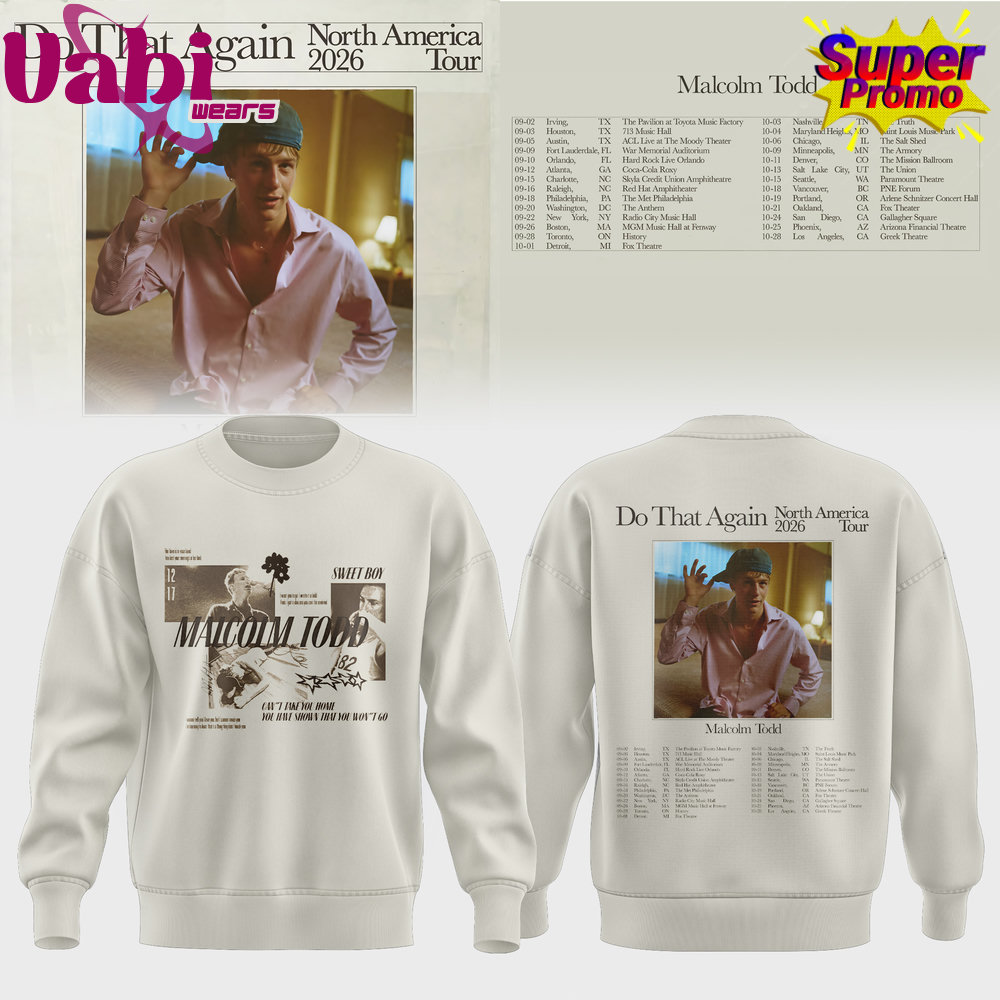 Malcolm Todd Do That Again North America Tour Sweater Malcolm Todd Do That Again North America Tour Sweater